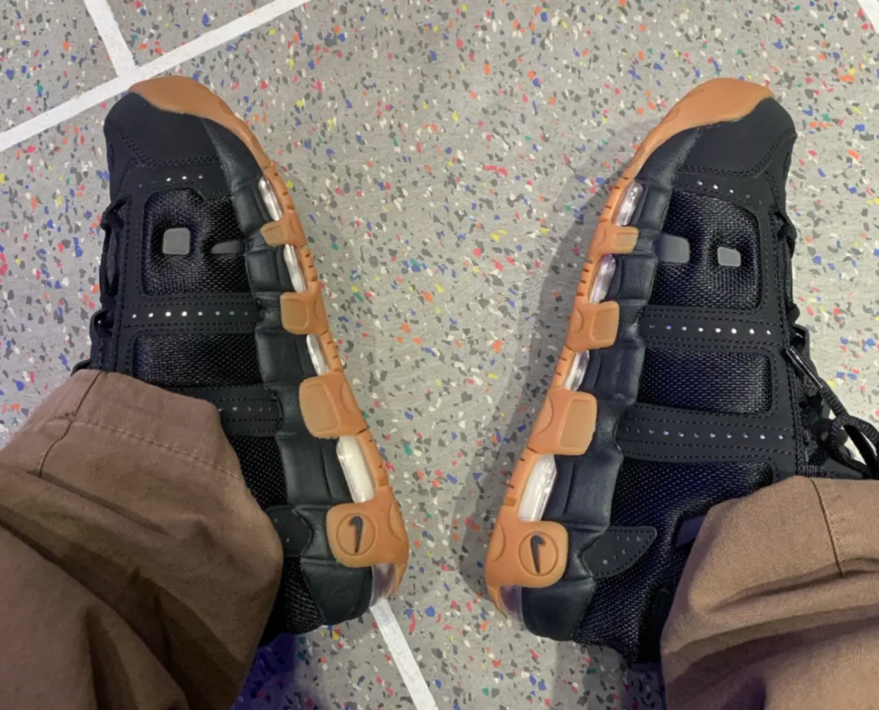 Giày Nike Air More Uptempo Low 'Black Gum' FZ3055-003 — ảnh 5