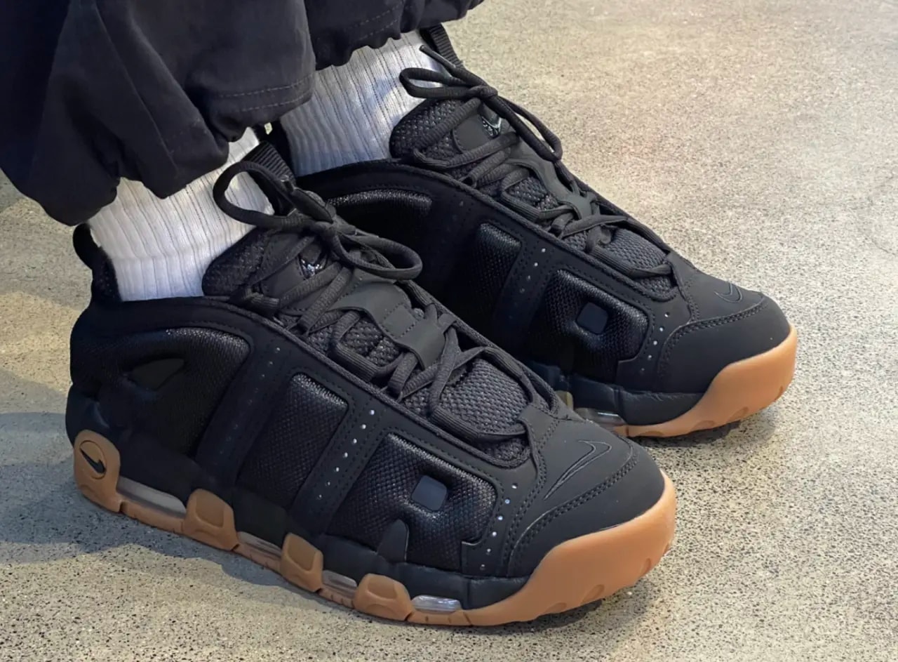 Giày Nike Air More Uptempo Low 'Black Gum' FZ3055-003 — ảnh 4