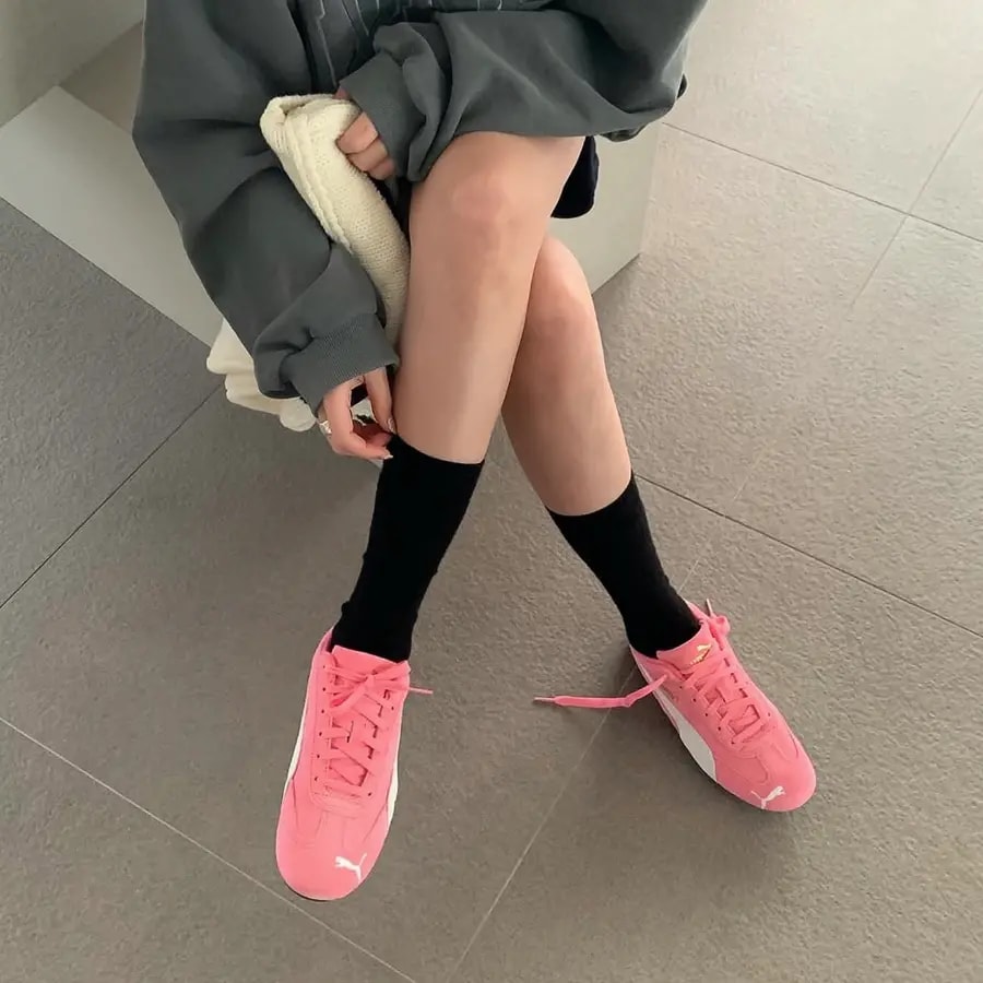 Giày Puma Speedcat OG GS 'Pink White' 401698-05 — ảnh 3