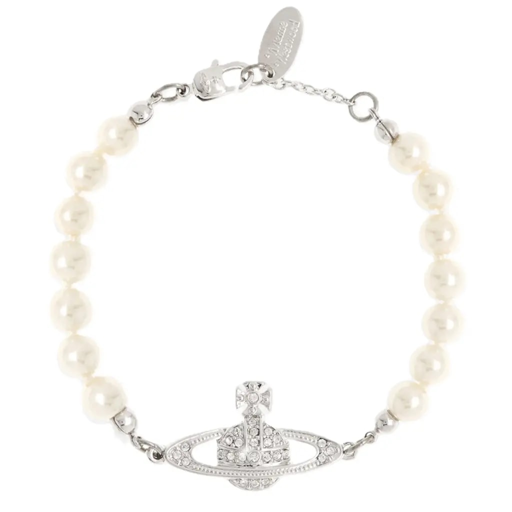 Vòng Tay Vivienne Westwood Mini Bas Relief Bracelet 'Platinum' 8050889140030
