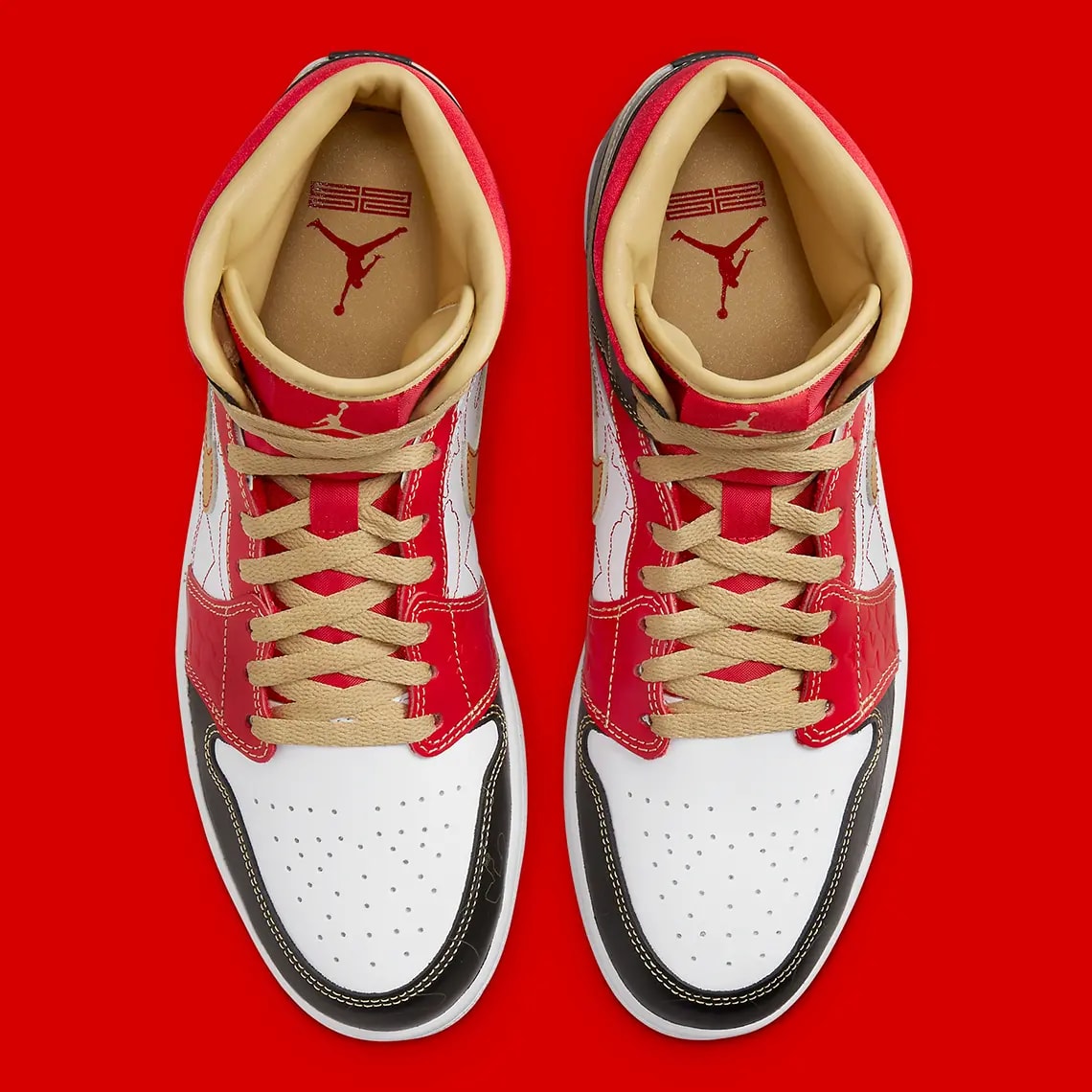 Giày Nike Air Jordan 1 Mid 'XQ White Black Sport Red' DV0576-176 — ảnh 4