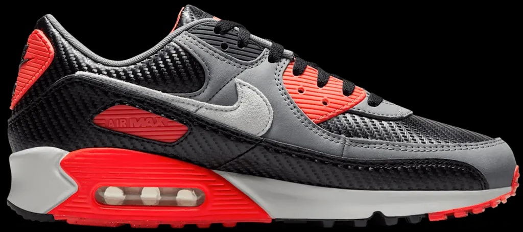 Giày Nike Air Max 90 Premium 'Carbon Fiber Infrared' HM9432-001 — kich-thuoc: 42
