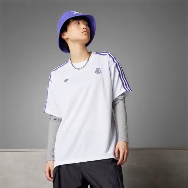 Áo Adidas Real Madrid Terrace Icons 'White' JF2581 — ảnh 2