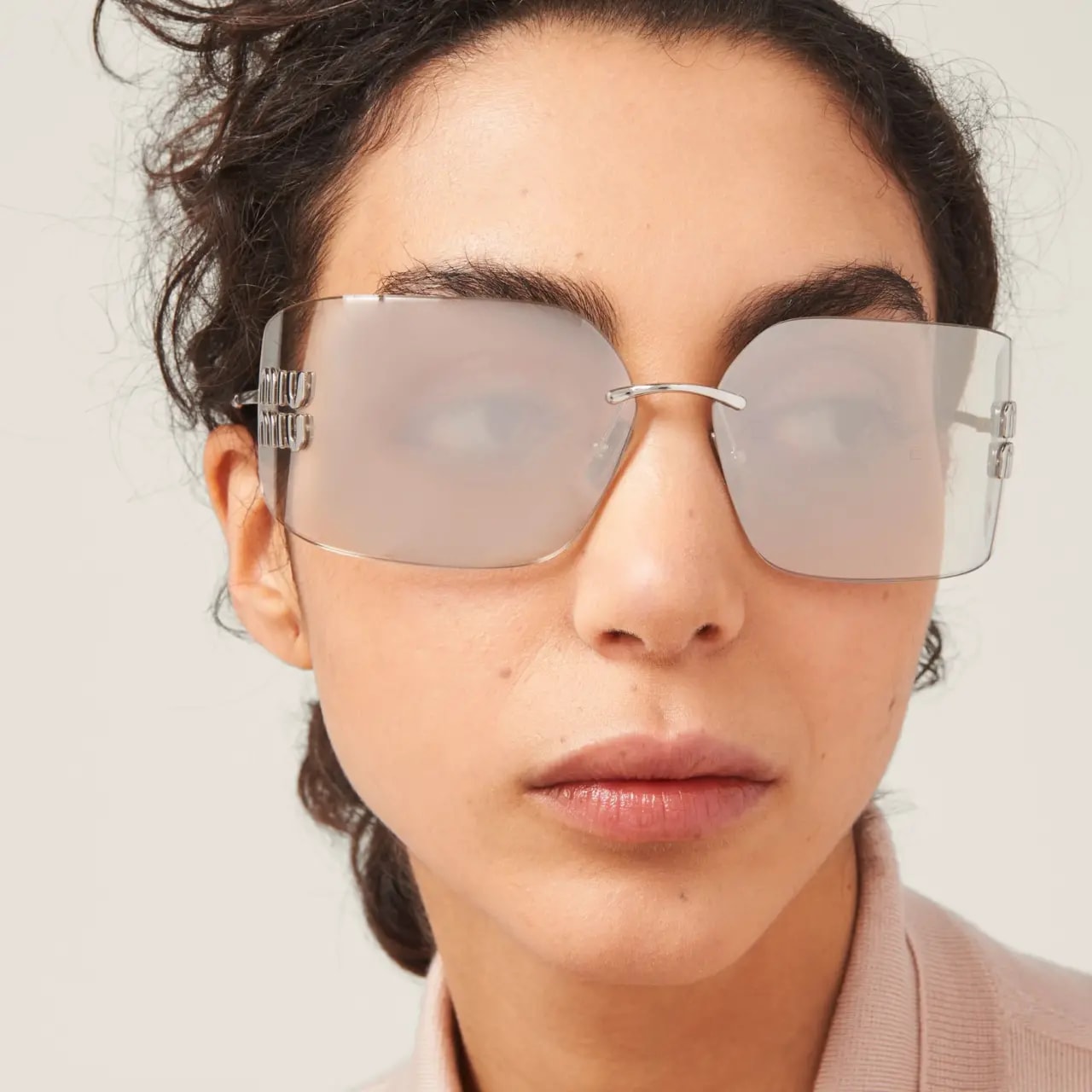Kính Miu Miu Runway Sunglasses 'Light Gold' SMU54Y-M1BC-FE10F-C-080 — ảnh 3