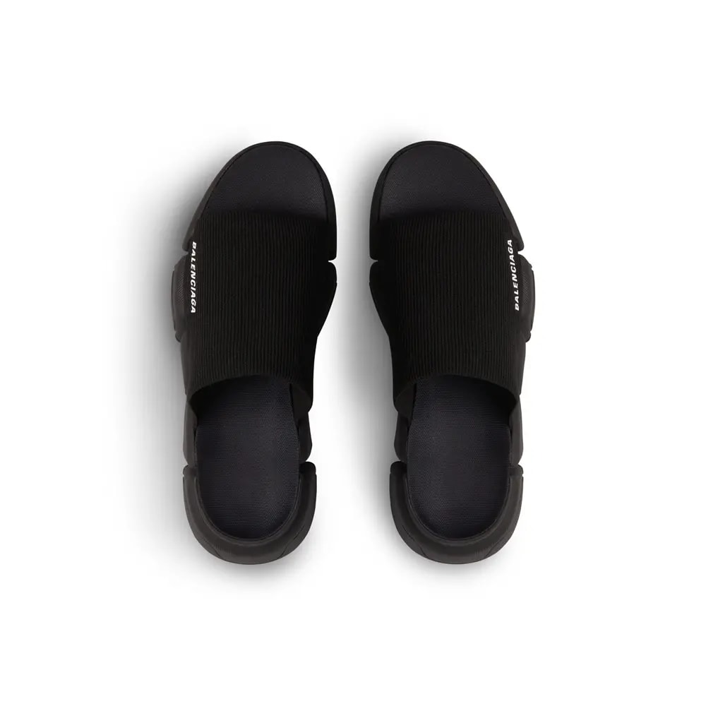 Dép Balenciaga Speed 2.0 Recycled Knit Slide 'Black' 711453W2DB11000 — ảnh 2