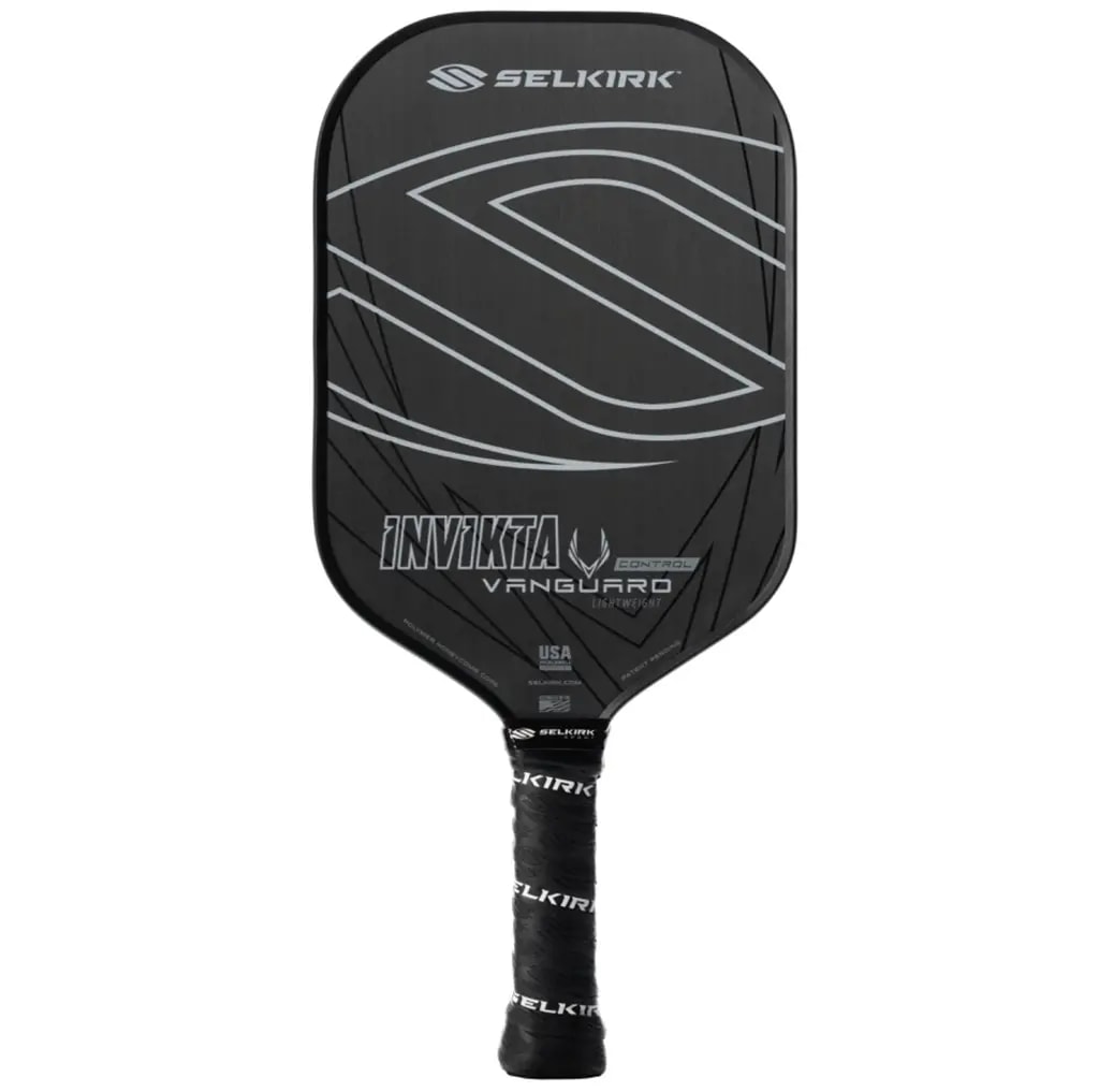 Vợt Pickleball Selkirk Vanguard Control Epic Raw Carbon Lightweight 'Black'