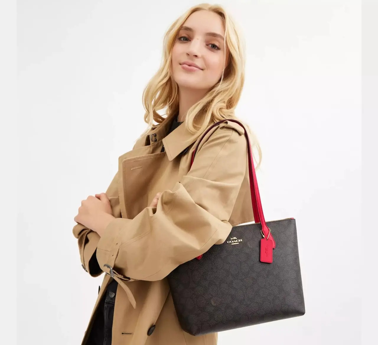 Túi Coach Fiona Zip Tote Bag 'Bold Red' CX611-IMXD0 — ảnh 2