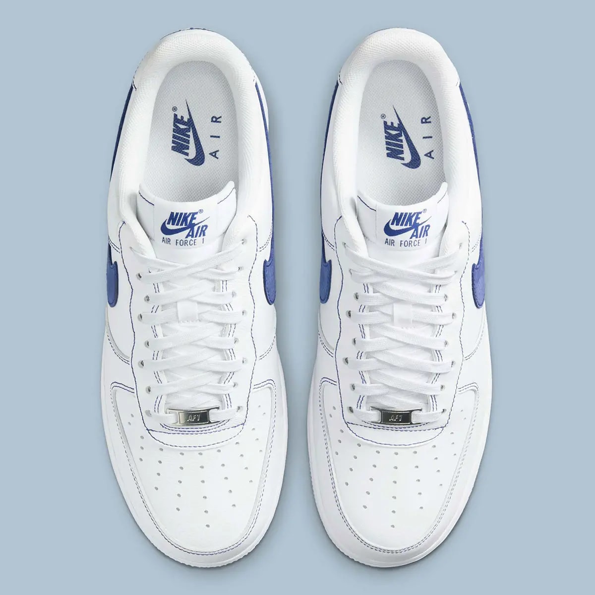 Giày Nike Air Force 1 Low '07 LV8 'White Royal Blue' HQ2037-100 — ảnh 4