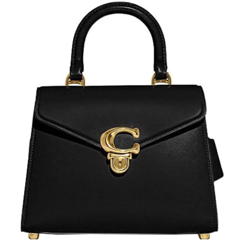 Túi Coach Top Handle Cow Leather Handbag 'Black' CH723-B4BK