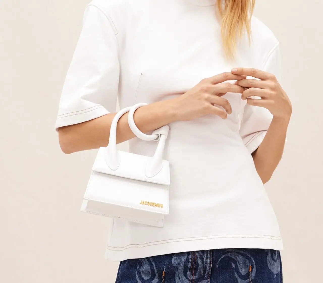 Túi Jacquemus Le Chiquito Noeud 'White' 213BA005-3000-100 — ảnh 2