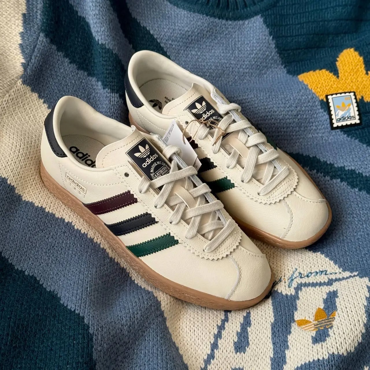 Giày Adidas STADT 'Cream Gum' JR8312 — ảnh 5
