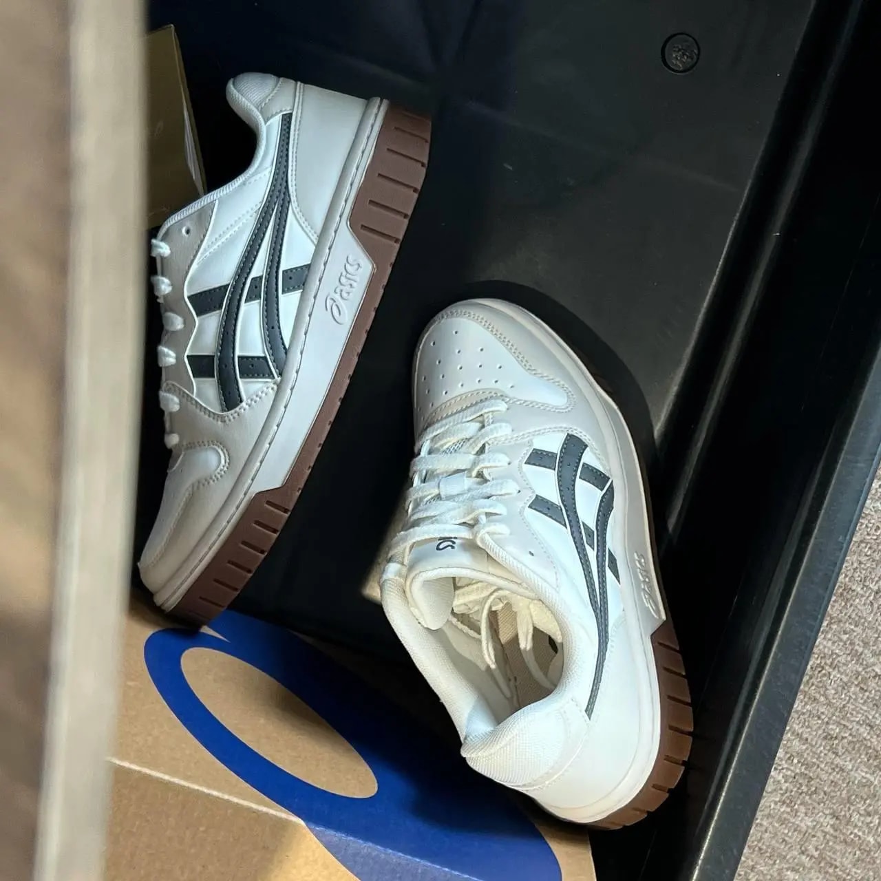 Giày Asics Court MZ 2.0 'Cream White Gray' 1203A405-102 — ảnh 5