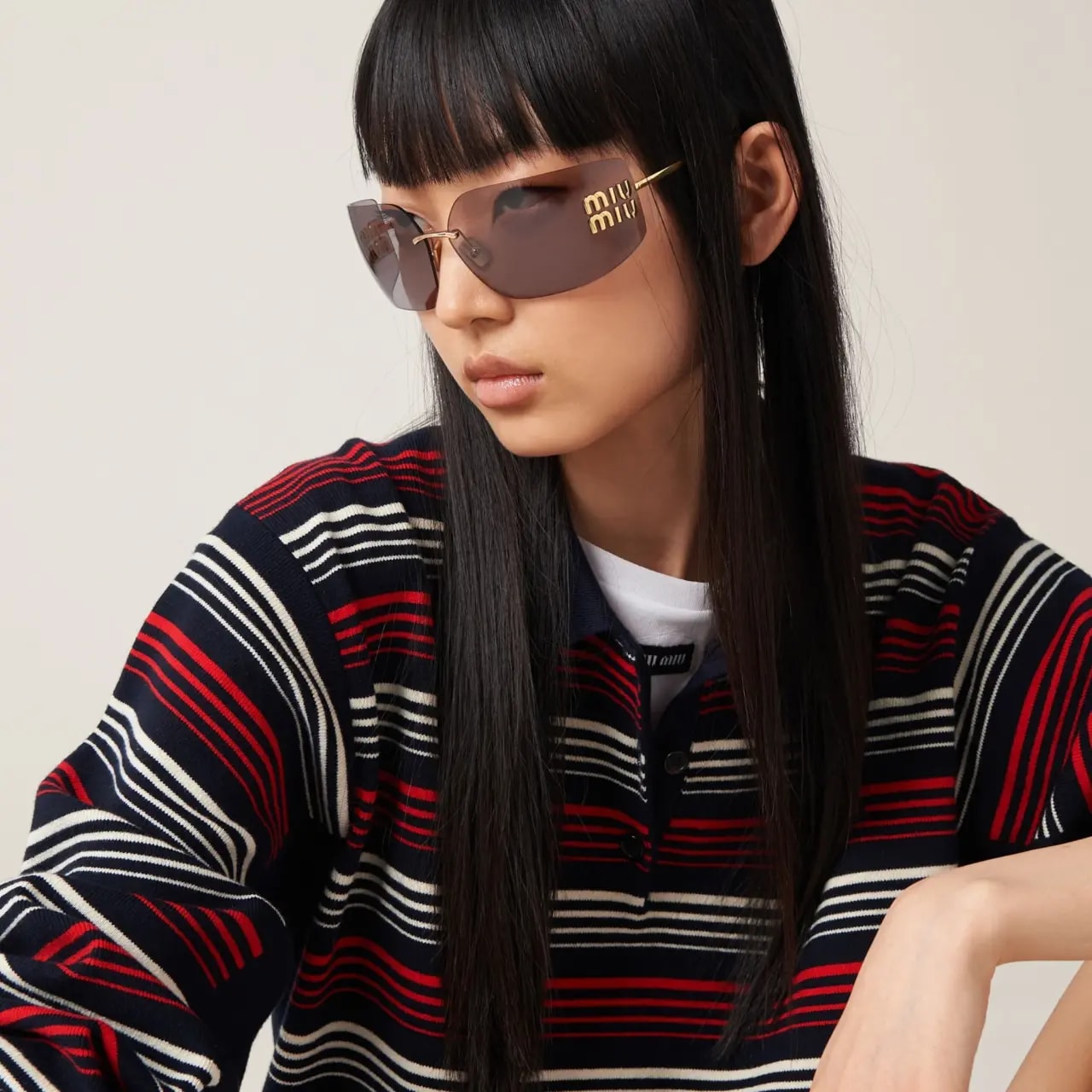Kính Miu Miu Runway Sunglasses 'Mauve' SMU54Y-E5AK-FE06I-C-080 — ảnh 2