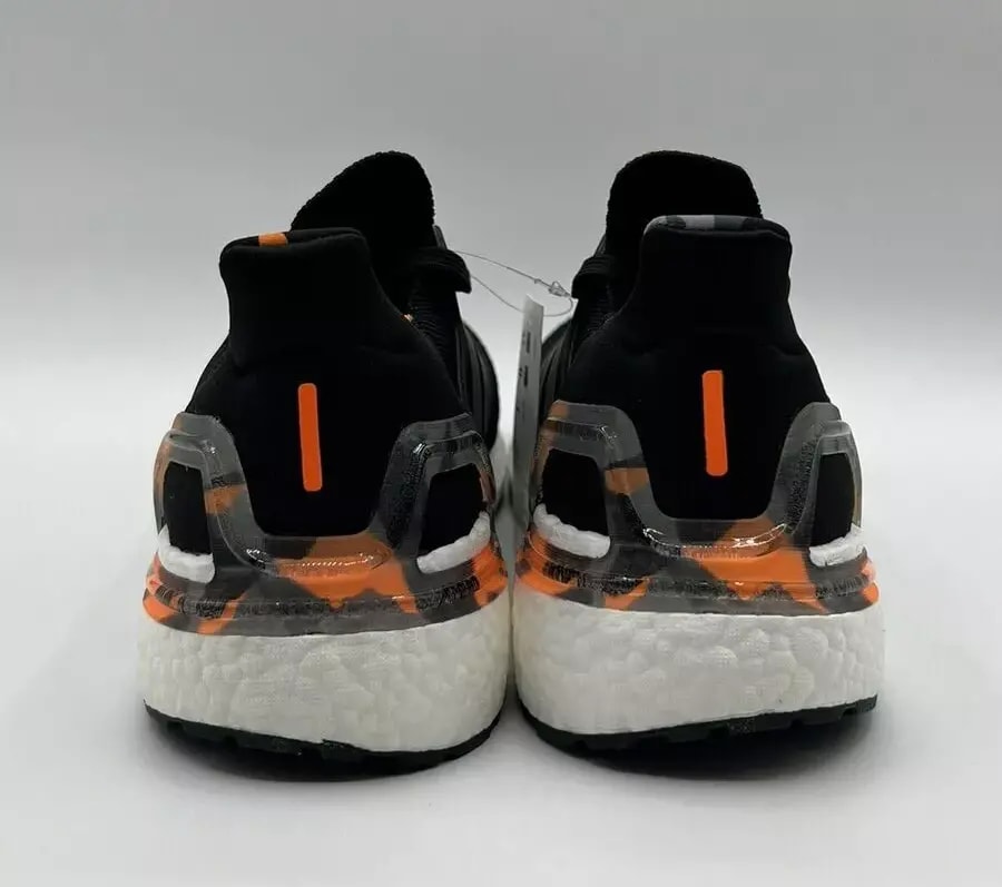 Giày Adidas UltraBoost 20 'Black Signal Orange Camo' H67280 — ảnh 4
