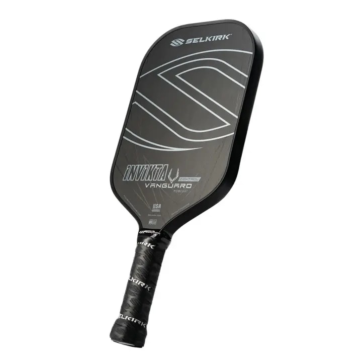 Vợt Pickleball Selkirk Vanguard Control Invikta Lightweight Raw Carbon 16mm 'Black' — ảnh 2