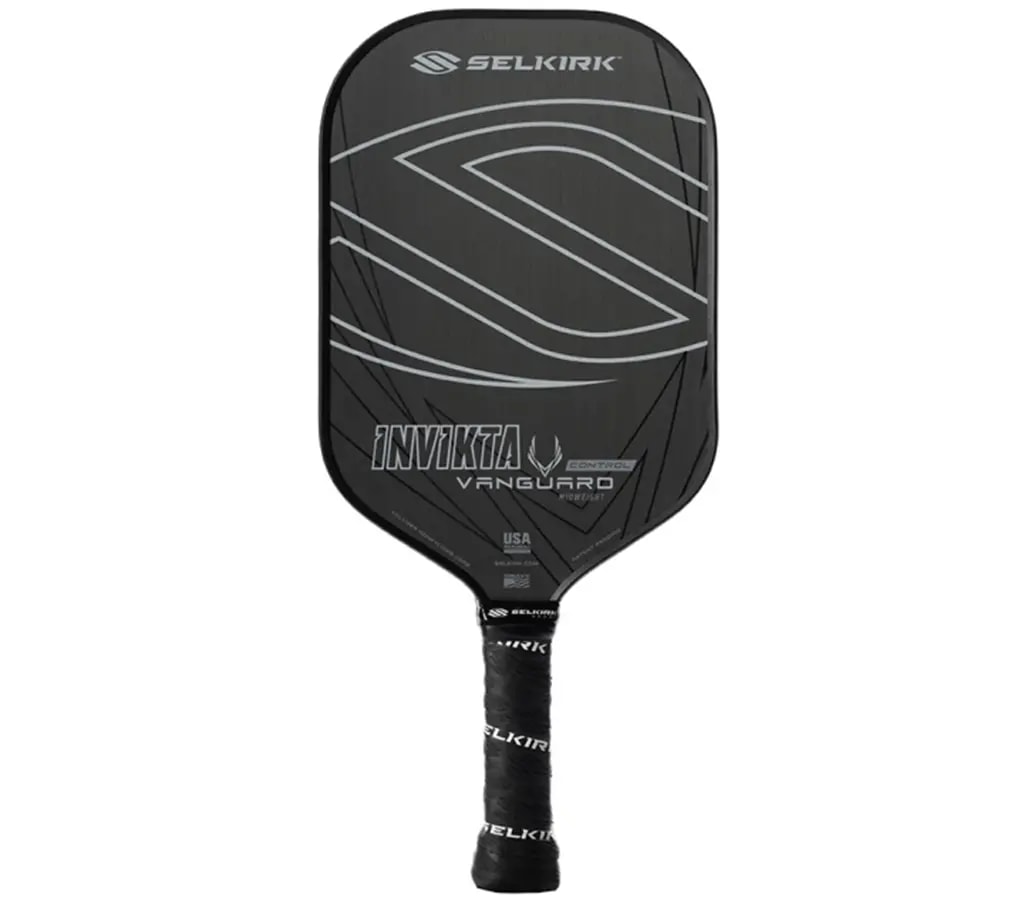 Vợt Pickleball Selkirk Vanguard Control Invikta Lightweight Raw Carbon 16mm 'Black'