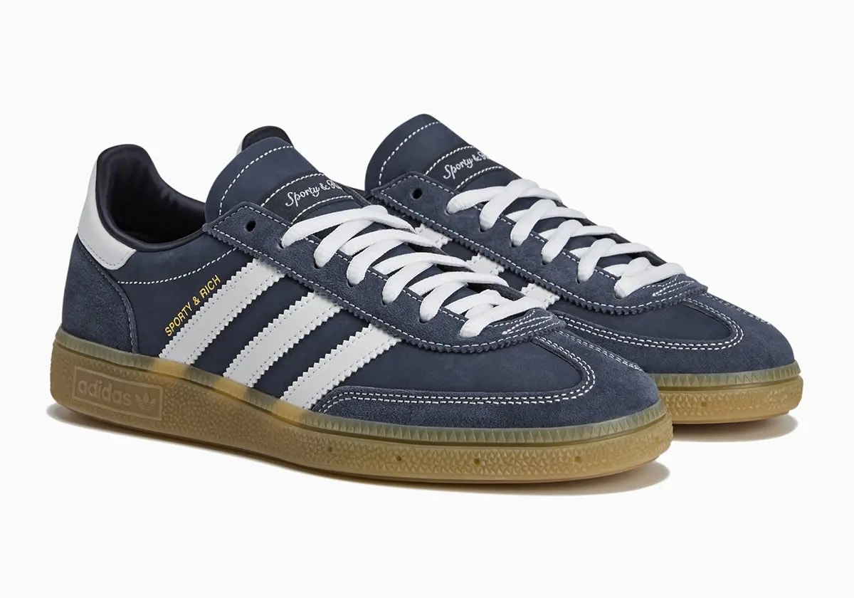 Giày Adidas Handball Spezial x Sporty & Rich 'Night Indigo' JP7066 — ảnh 5