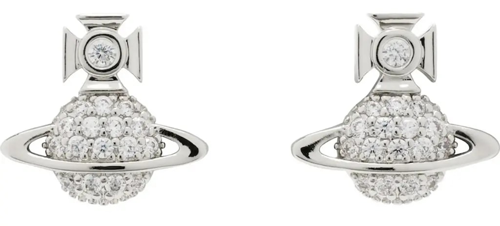 Bông Tai Vivienne Westwood Tamia Earrings 'Silver' 62010036-02P102-SM