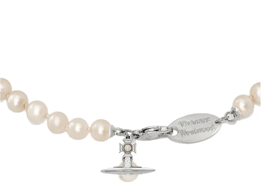 Vòng Cổ Vivienne Westwood Simonetta Pearl 'Silver' 63010085-02P113-CN — ảnh 3