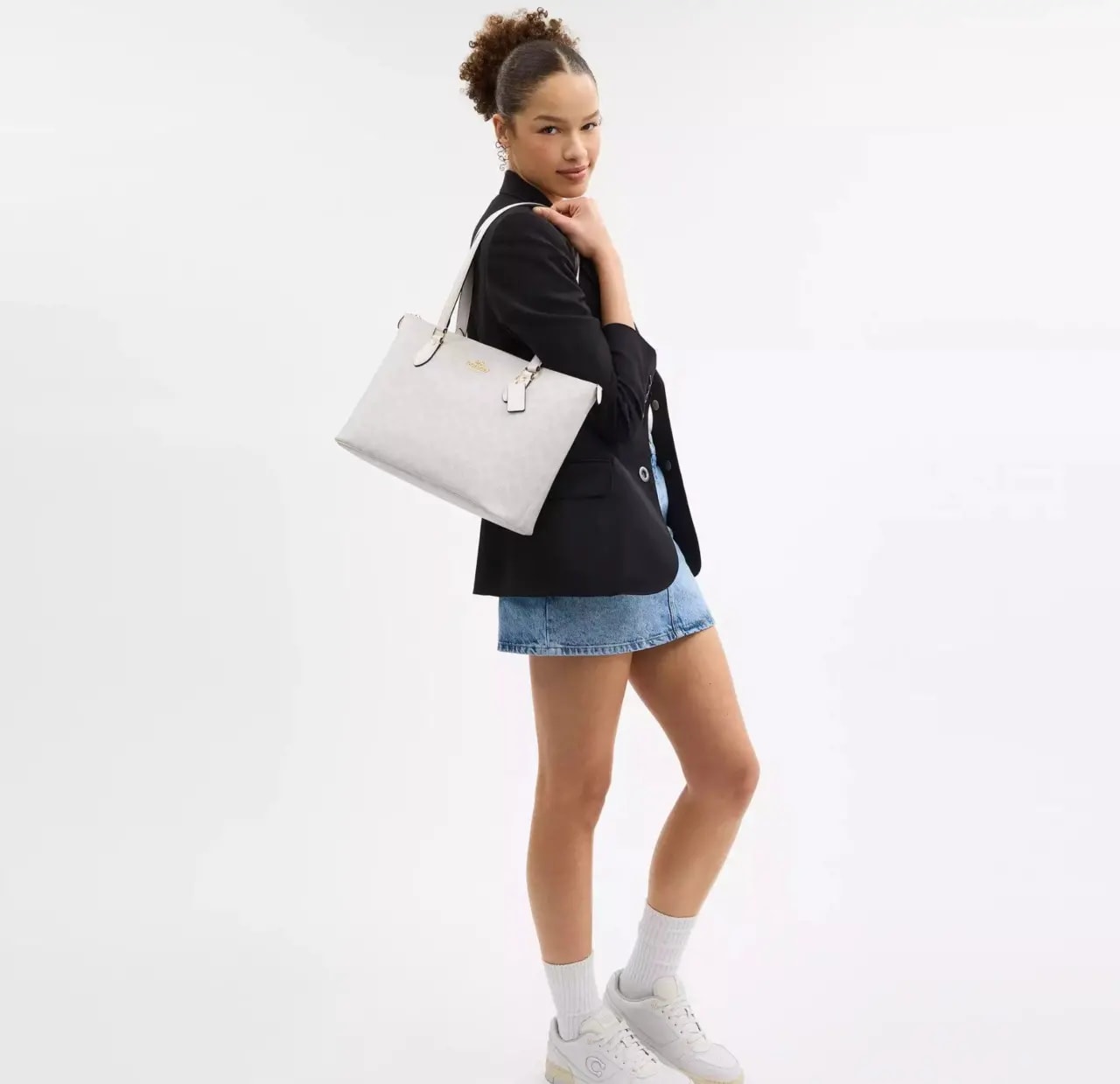 Túi Coach Tote Canvas Gallery 'White' CW381-IMXU5 — ảnh 2