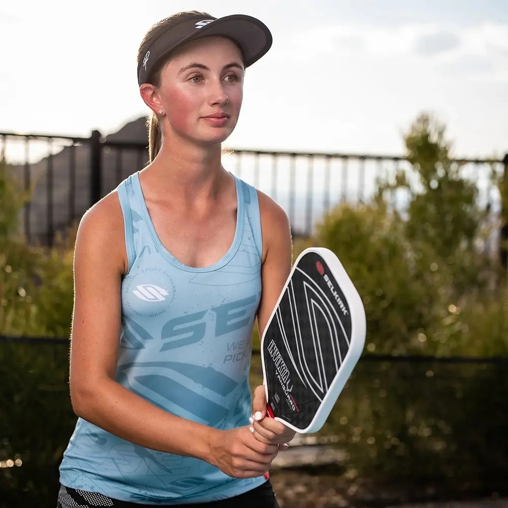 Vợt Pickleball Selkirk Vanguard Pro Invikta Raw Carbon 'Black White' — ảnh 2
