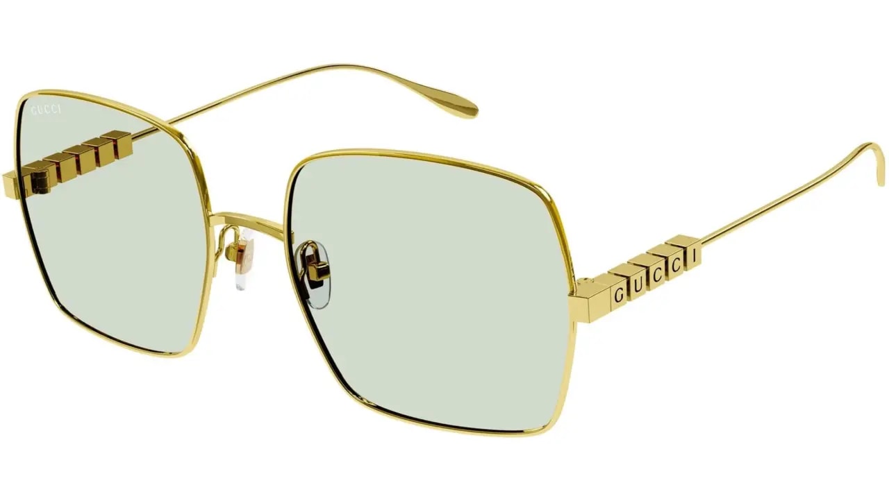 Kính Gucci Sunglasses 'Shiny Gold' GG1434S-003 — ảnh 4