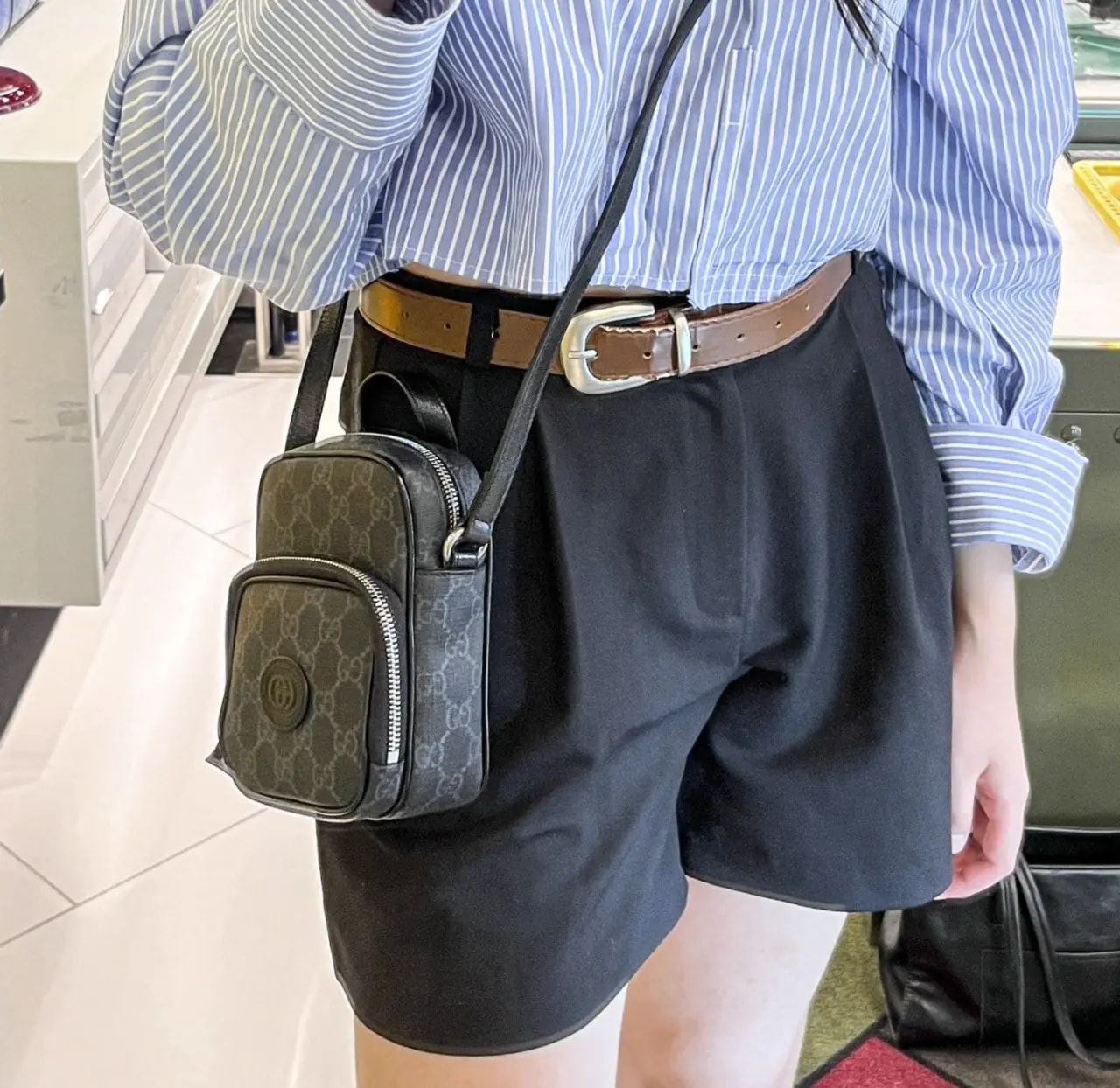 Túi Gucci Mini Crossbody Bag 'Black' 672952-92TCN-1000 — ảnh 2