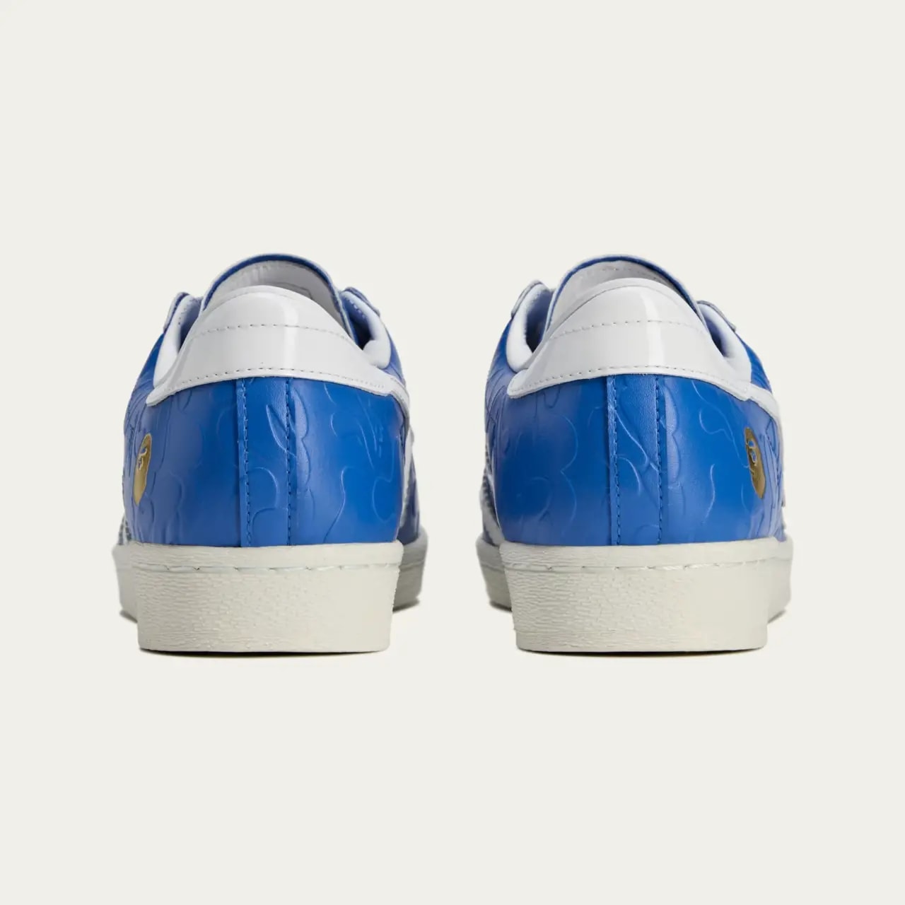 Giày Adidas Superstar Vintage Bape ‘Blue White’ JR2702 — ảnh 3