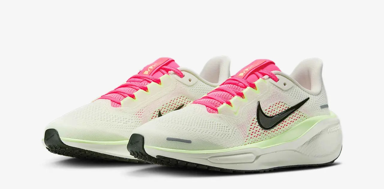 Giày Nike Air Zoom Pegasus 41 ‘Sail Hyper Pink Bright Crimson Sequoia’ FN5041-107 — ảnh 4
