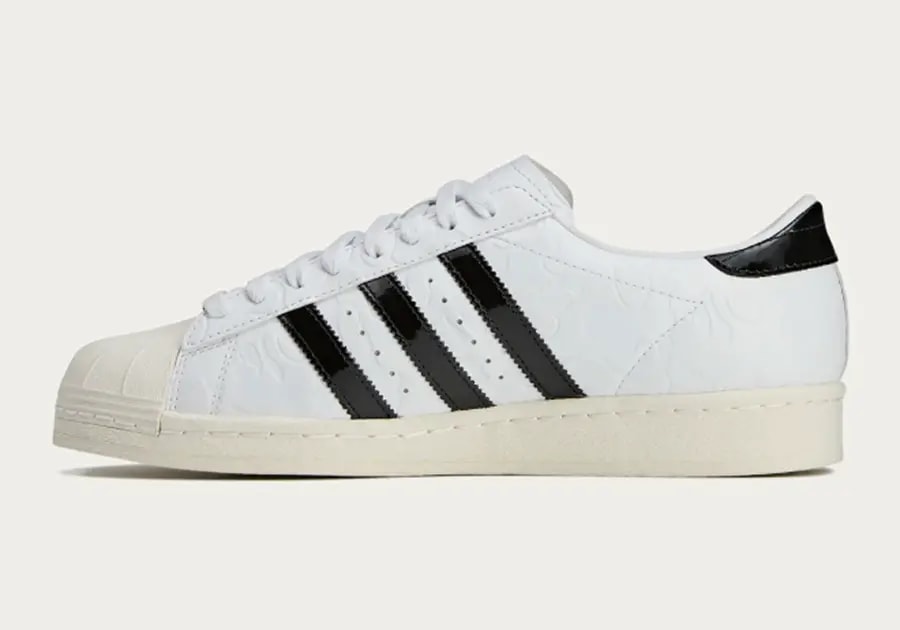 Giày Adidas Superstar Vintage 'Bape White Black' JR2701 — ảnh 4
