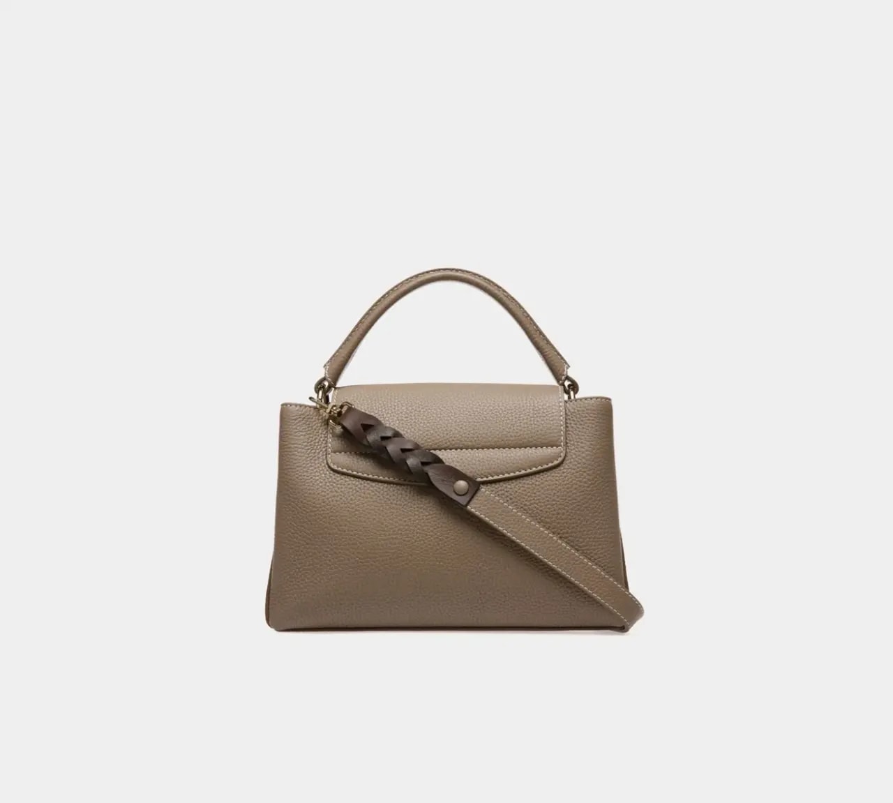 Túi Bally Layka Leather Top Handle Bag 'Brown' 6300039 — ảnh 4