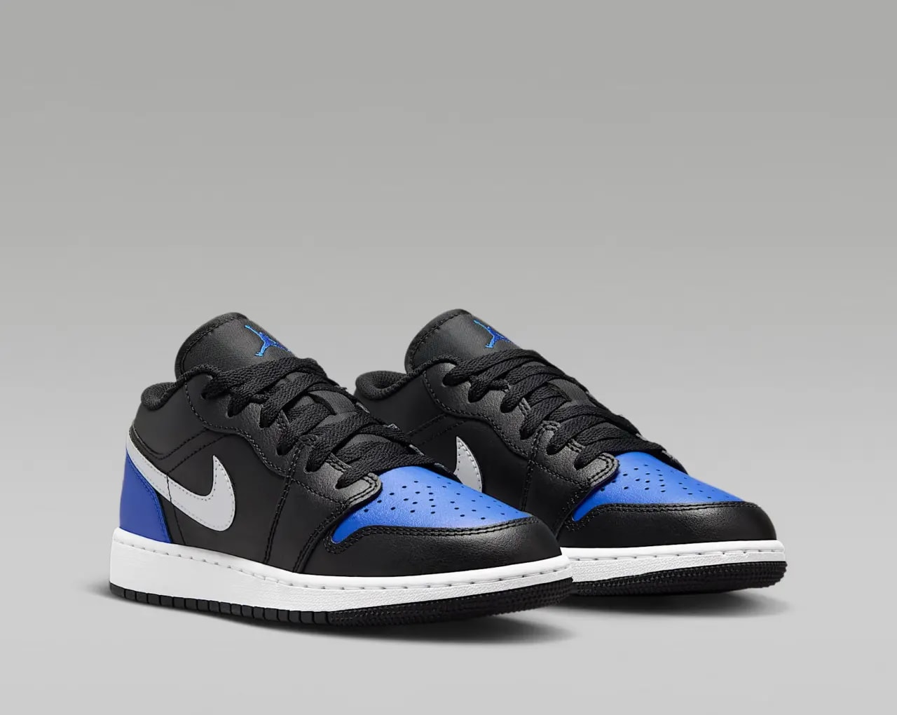 Giày Nike Air Jordan 1 Low GS 'Black Game Royal White' 553560-042 — ảnh 4