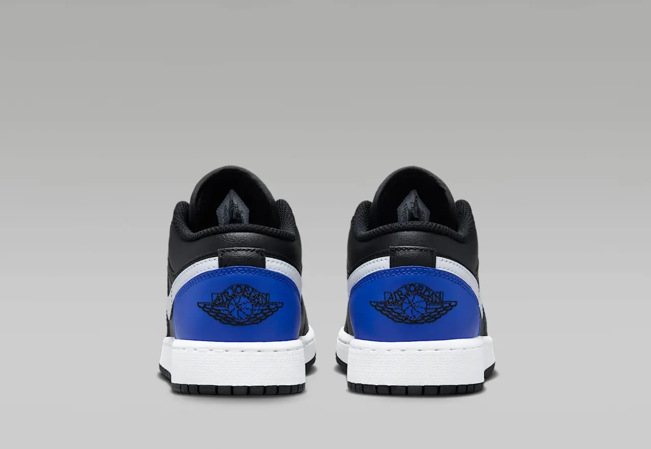 Giày Nike Air Jordan 1 Low GS 'Black Game Royal White' 553560-042 — ảnh 3