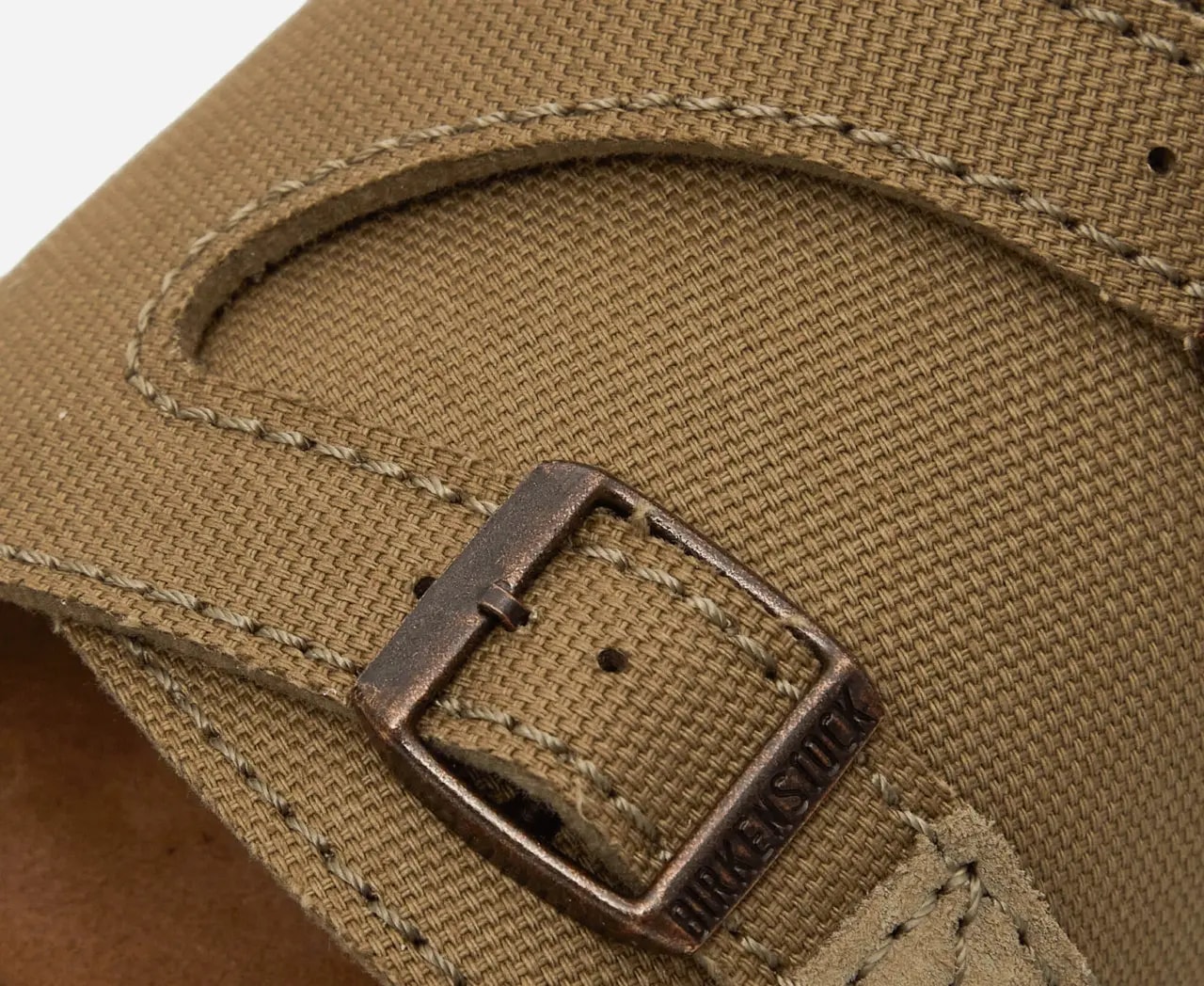 Dép Birkenstock Zürich Suede Canvas Sandals 'Faded Khaki' 1028755 — ảnh 2