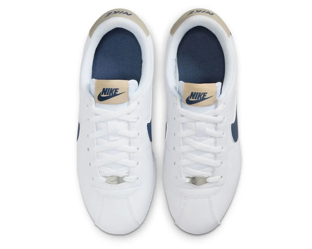 Giày Nike Cortez GS 'White Khaki Thunder Blue' DM0950-114 — ảnh 2