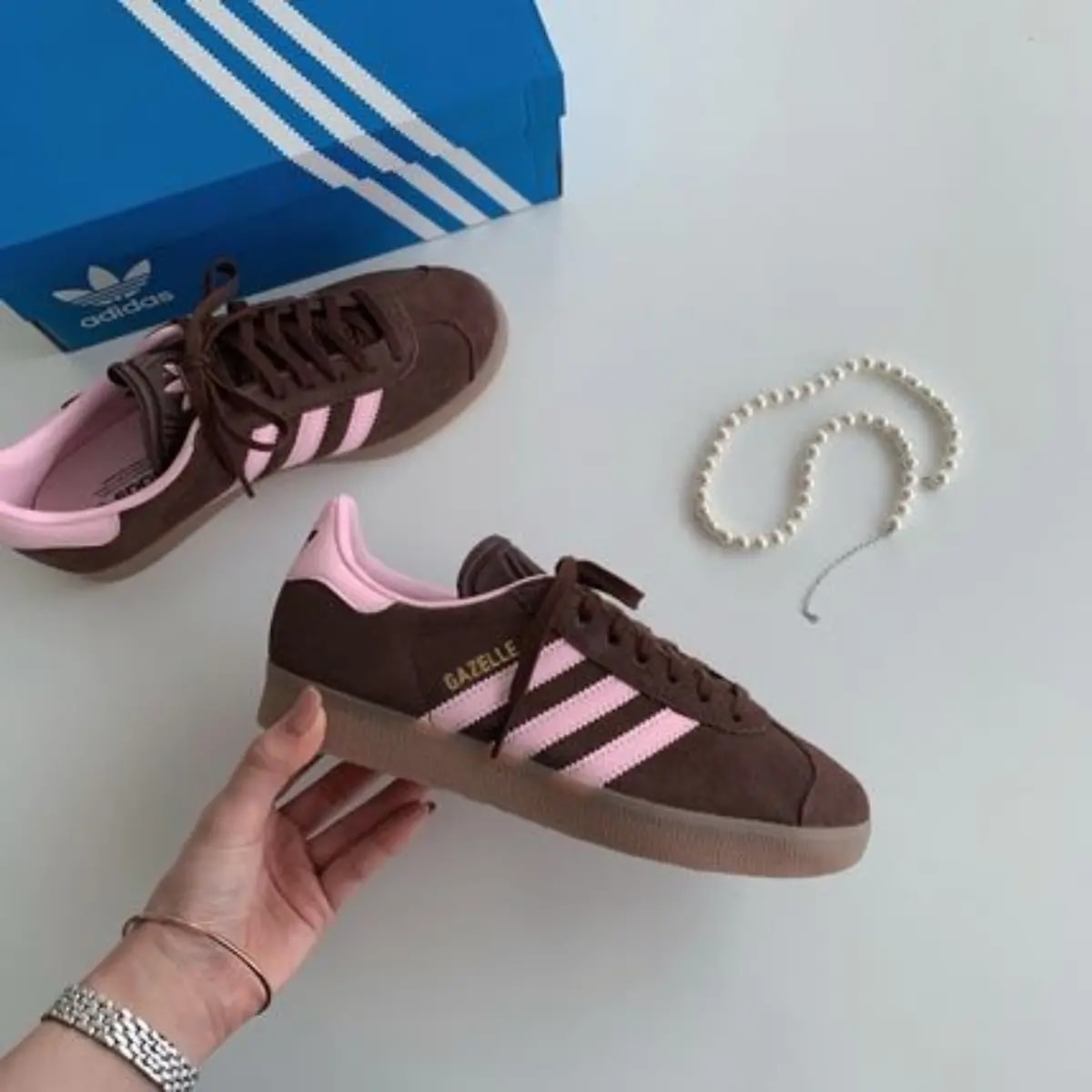 Giày Adidas Gazelle 'Auburn Clear Pink' JH5666 — ảnh 5