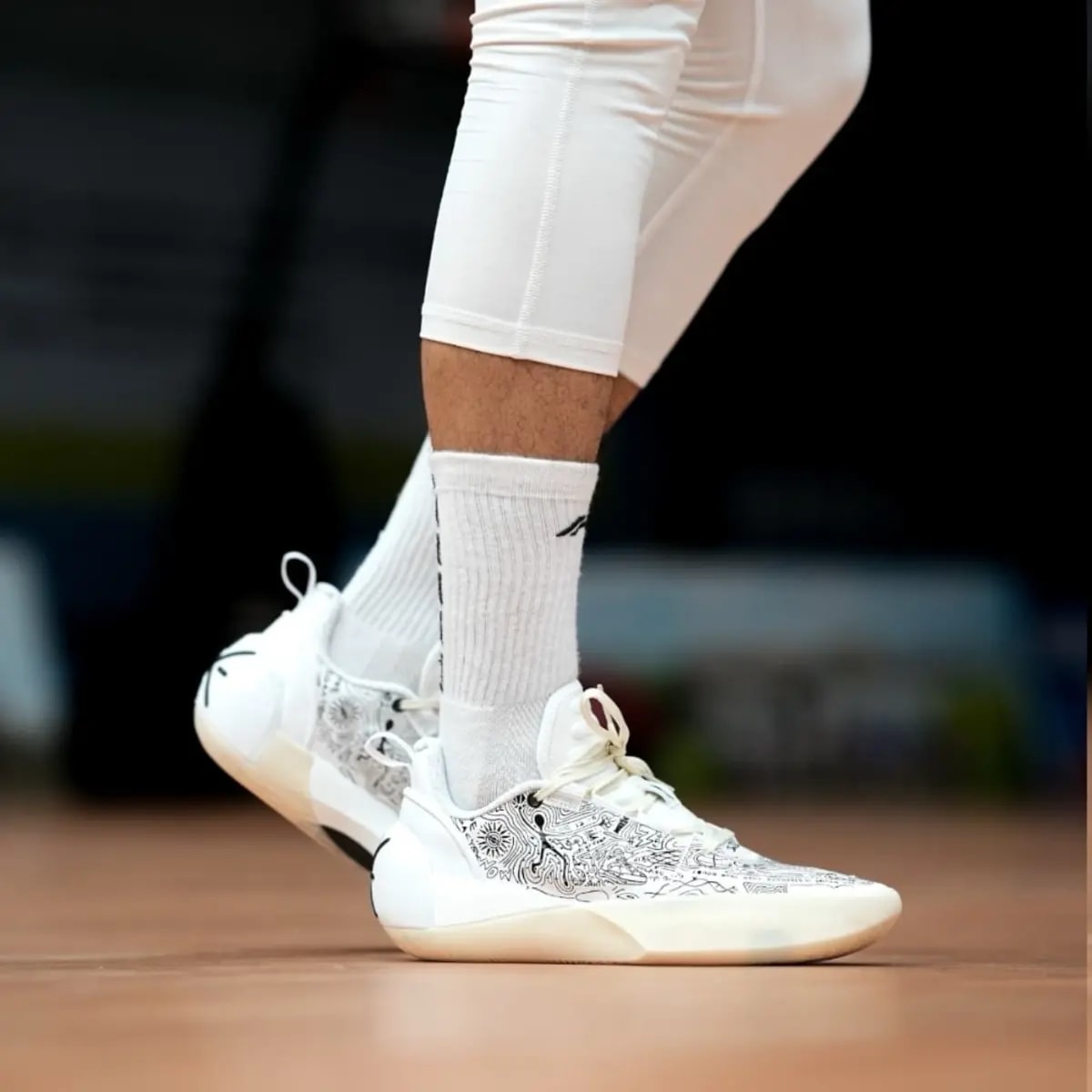 Giày Lining Way Of Wade All City 12 Encore 'White Black' ABAU051-4 — ảnh 5