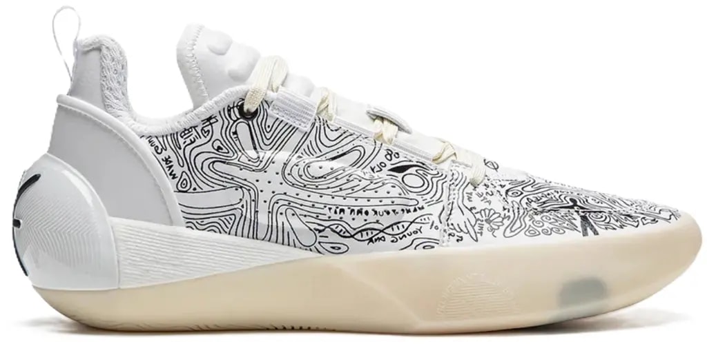 Giày Lining Way Of Wade All City 12 Encore 'White Black' ABAU051-4 — kich-thuoc: 41