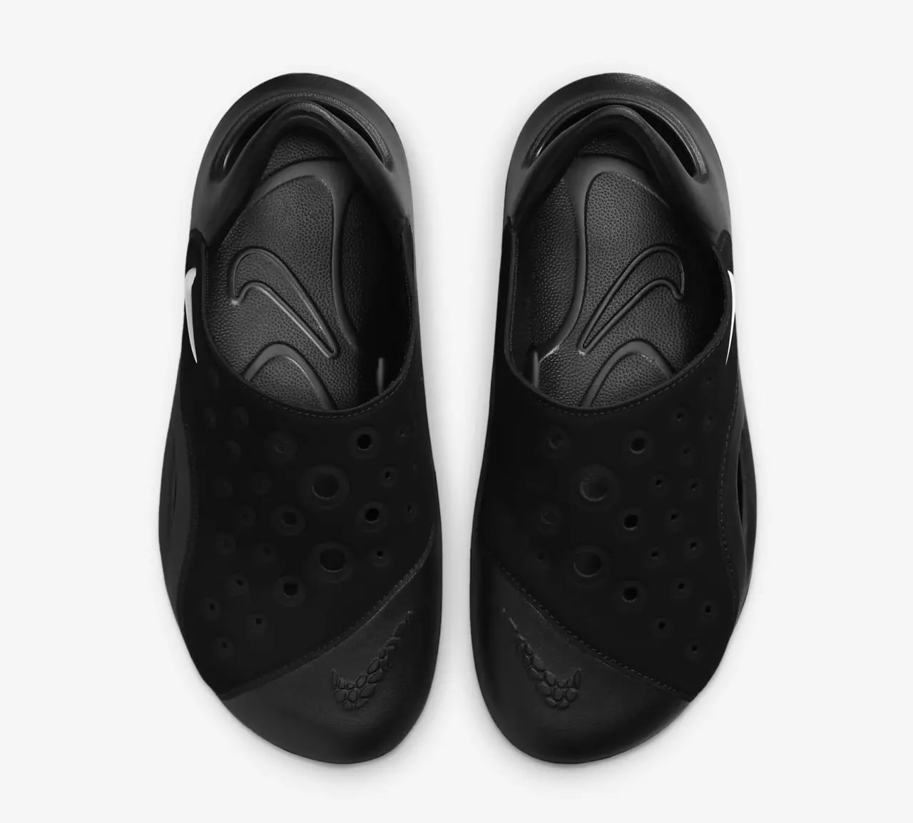 Dép Nike Aqua Swoosh GS 'Black Anthracite White' FV6363-002 — ảnh 5