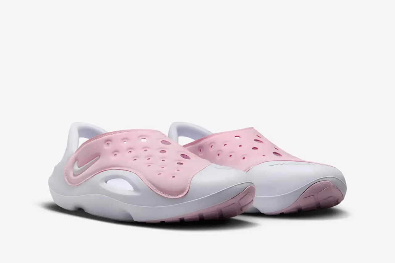 Dép Nike Aqua Swoosh GS 'Pink Foam White' FV6363-600 — ảnh 3