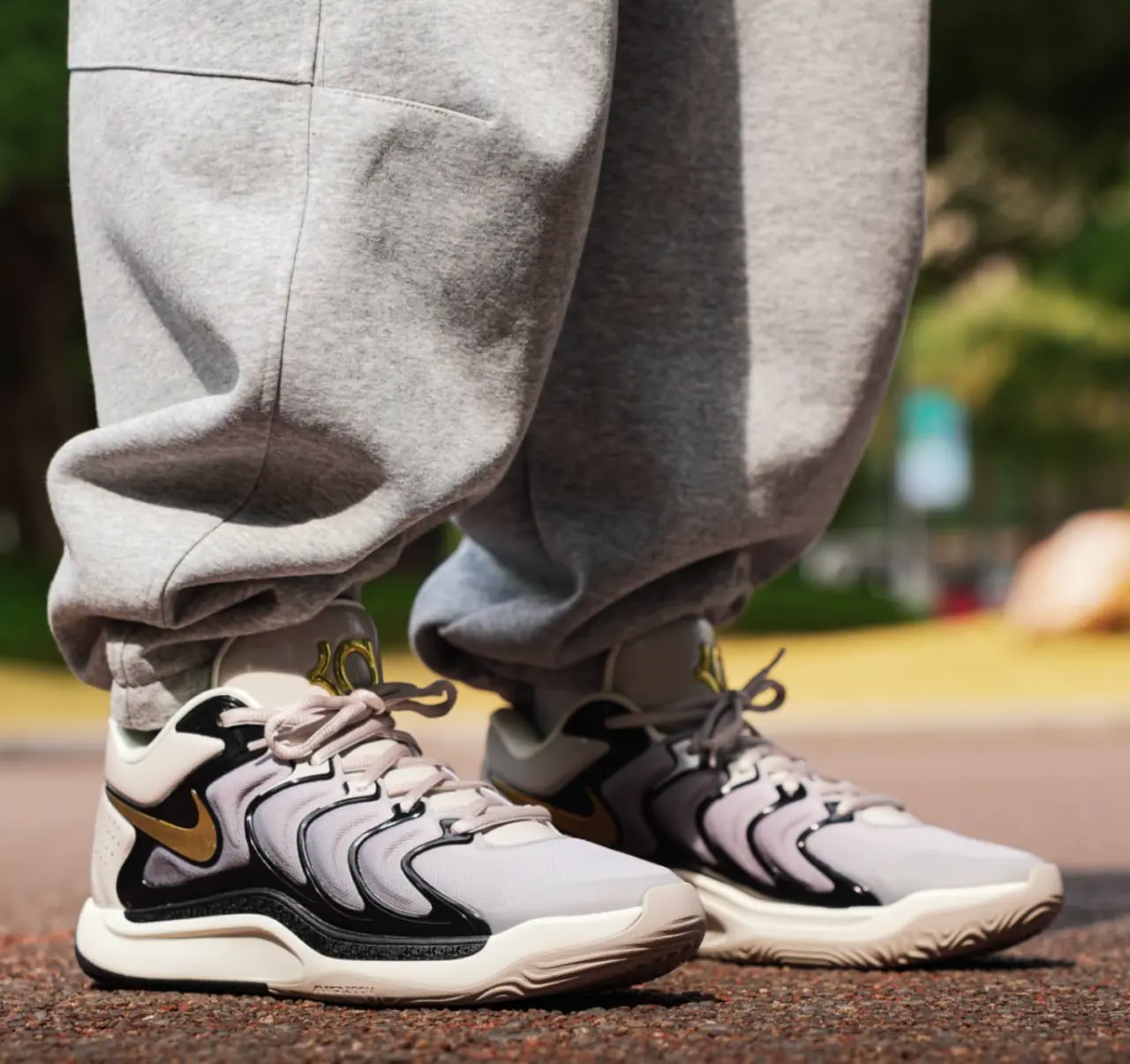 Giày Nike KD 17 'Light Iron Ore Black Sail' FJ9488-003 — ảnh 5
