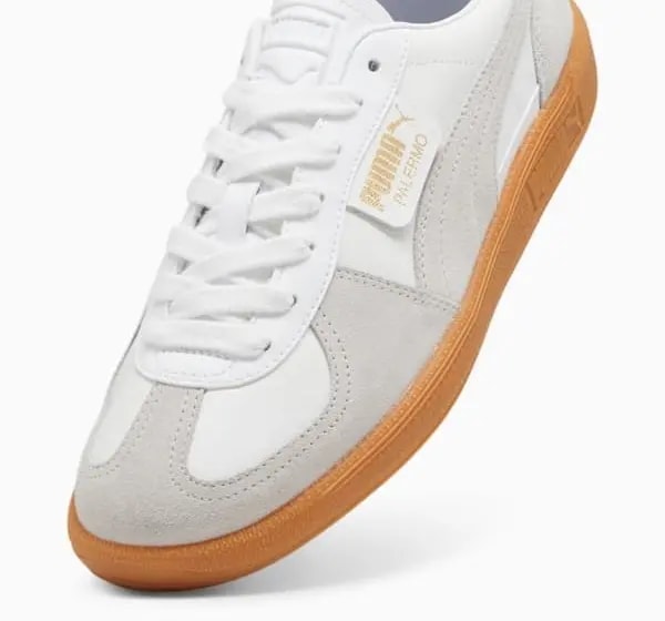 Giày Puma Palermo Leather 'White Glacial Grey Gum' 396464-12 — ảnh 4