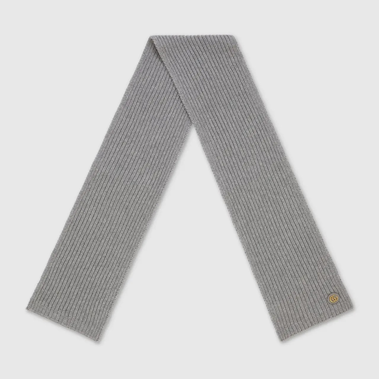 Khăn Gucci Wool Cashmere Scarf Double G 'Grey' 773426-3GB02-1400 — ảnh 3