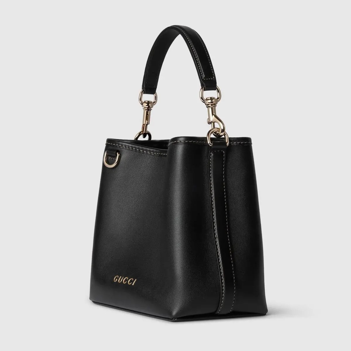 Túi Gucci GG Emblem Mini Bucket Bag 'Black' 815118-AAEC2-1000 — ảnh 2
