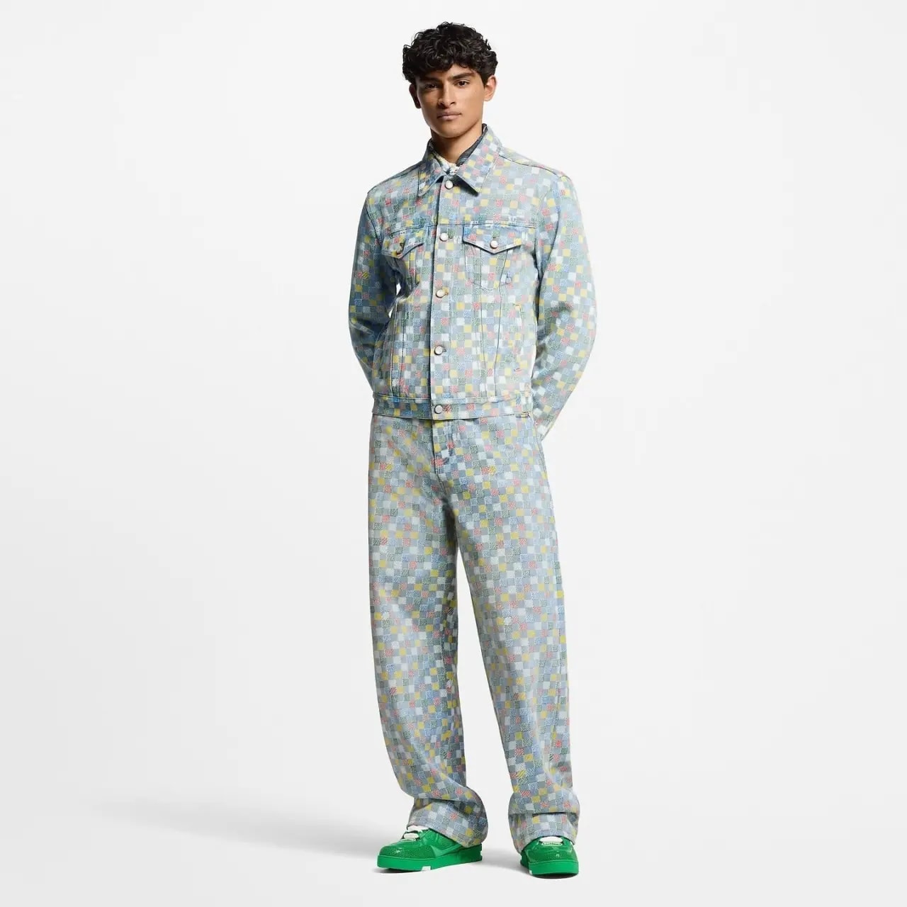 Giày Louis Vuitton LV Skate Trainers 'Green' 1AHDC8 — ảnh 3