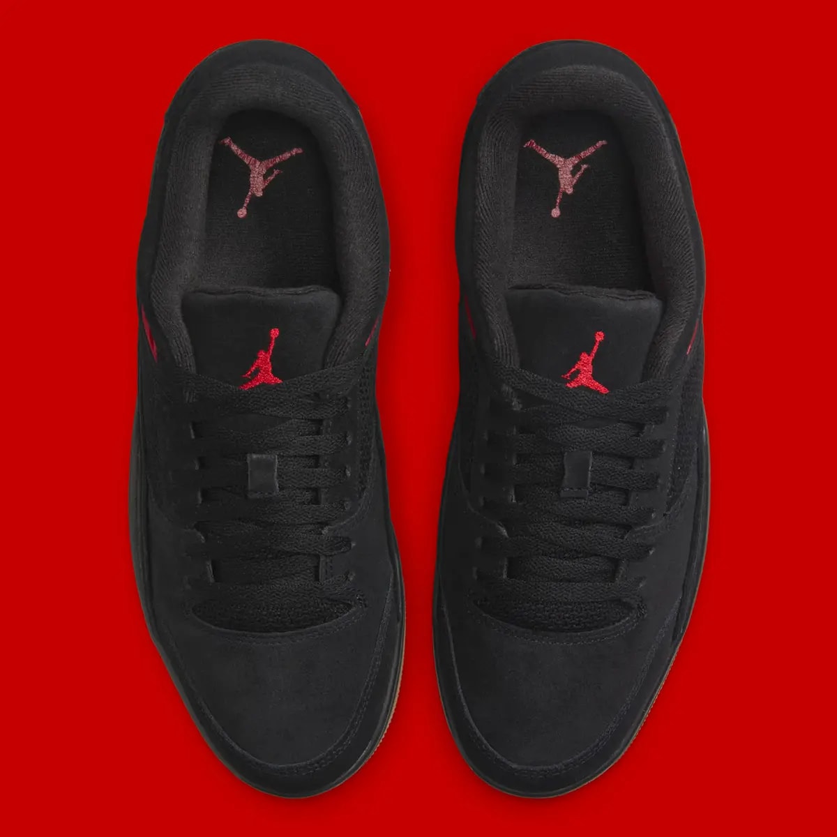 Giày Nike Air Jordan Flight Court 'Black Red' HF3255-001 — ảnh 4