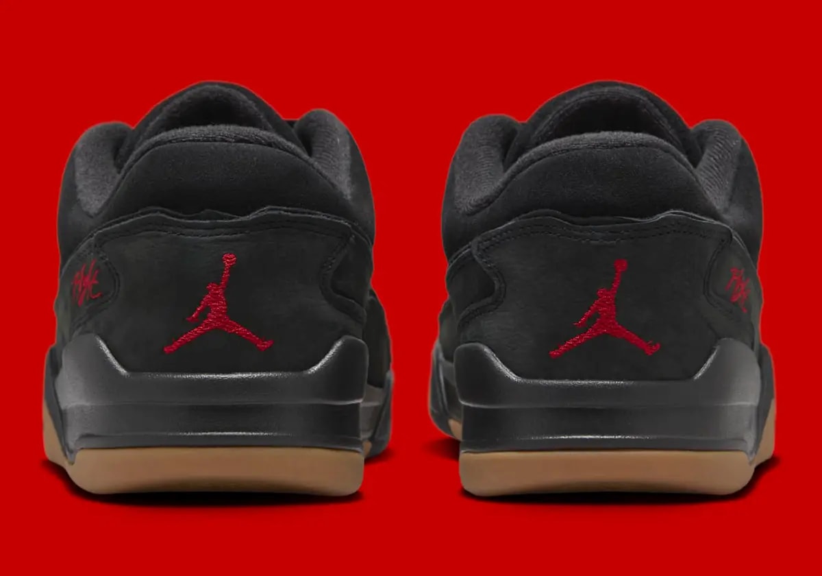 Giày Nike Air Jordan Flight Court 'Black Red' HF3255-001 — ảnh 3