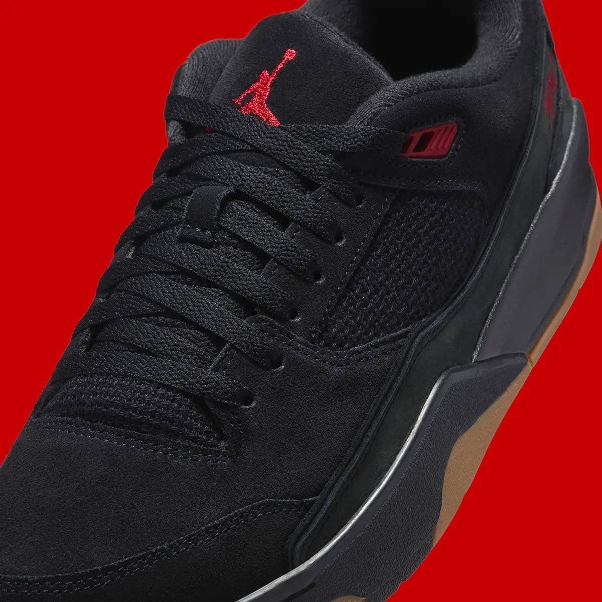 Giày Nike Air Jordan Flight Court 'Black Red' HF3255-001 — ảnh 2