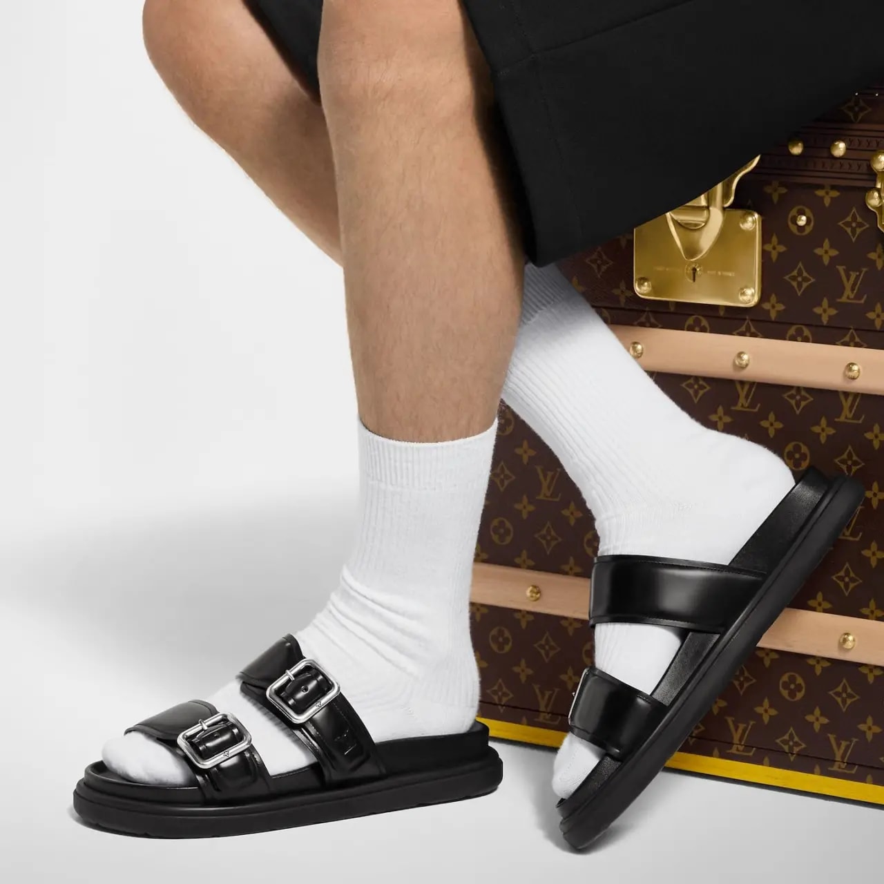 Dép Louis Vuitton LV Venice Mules 'Black' 1AH569 — ảnh 3