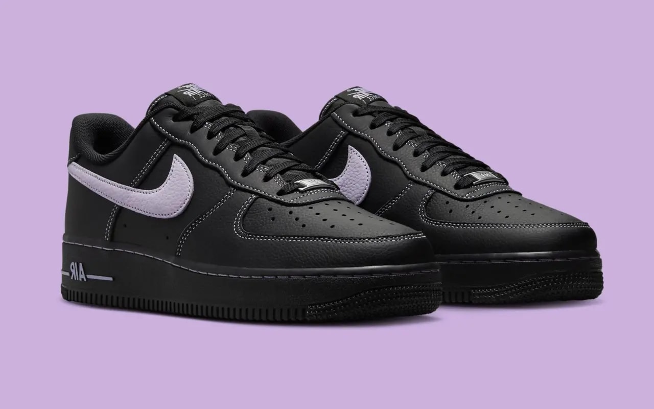 Giày Nike Air Force 1 Low 'Black Light Lilac' HQ2037-001 — ảnh 5